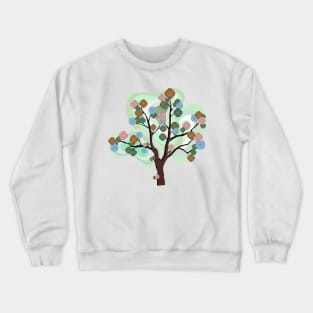 Colorful geometric mandala tree Crewneck Sweatshirt